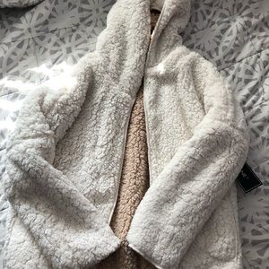 Reversible Faux Fur Hooded Coat